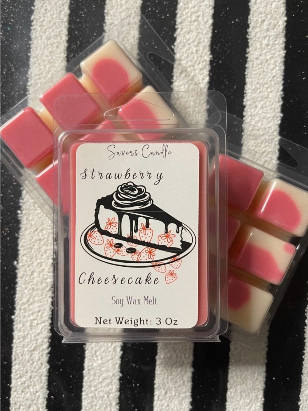 Strawberry Cheesecake Soy Wax Melts - Pink